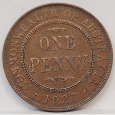 AUSTRALIA 1927 . ONE 1 PENNY